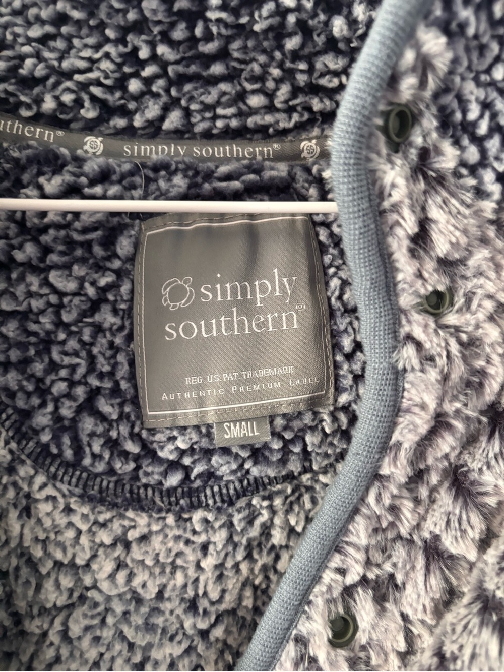 Simply Southern Sherpa/fleece Qtr Zip Small - Picture 2 of 6